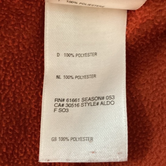 The North Face Mens SZ XL TKA 100 pull over orange 1/4 zip Long Sleeve sweater - Picture 10 of 10